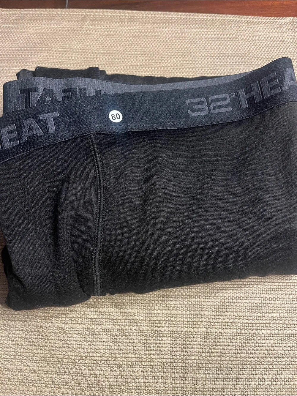 Item 80…32 Degrees Men's Black Thermal Long Johns base layer xl